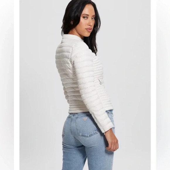 GUESS pink puffer jacket size XS NWOT - Picture 4 of 15